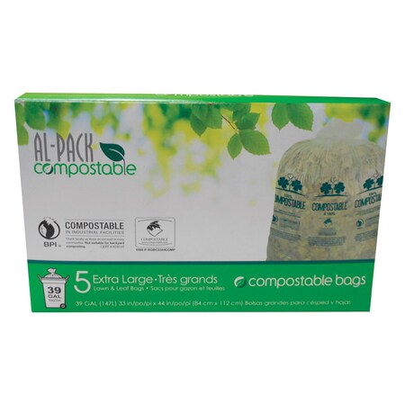 Al-Pack Trash Bag Compostble 39G P-RGBC3344COMP